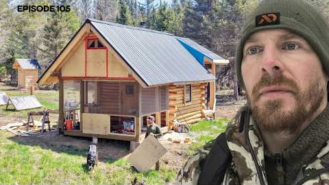 Porch Addition, Main Cabin Layout |EP105| Log Cabin Build on Off-Grid Homestead