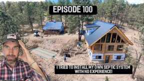 Log Cabin Homestead Build- Septic system install- Part 3
