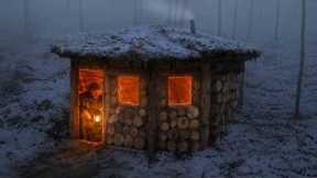 I Build My DREAM Log Cabin From Scratch In The Wilderness! Bushcraft Shelter