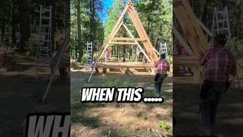 Off-Grid A-frame Cabin Build #diy #offgridcabinbuild #aframe #offgridcabin