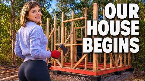 EP 8: WE BUILT OUR HOUSE FOUNDATION BY OURSELVES