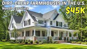 10 Ultra Cheap Farmhouses With Land in North Carolina 🏡Real Estate Goldmines! 💰