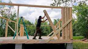 Building A Log Cabin To Raise My Family In | 30 Logs Are On The Cabin