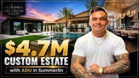 Inside a $4.7M Custom Summerlin Estate With Its Own ADU