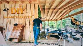 Building a simple off grid home for my family: DIY board and batten siding pt1