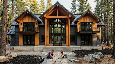 A Young Couple Turned Barren Land into Their $850,000 Dream Log Cabin | From Start to Finish