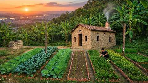Leaving the City to Build My Dream Self-Sufficient Garden in the Mountains