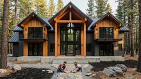 A Young Couple Turned Barren Land into Their $850,000 Dream Log Cabin | From Start to Finish