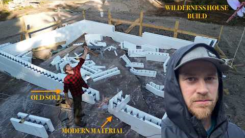 19. Just Build Your Own Off Grid House. ICF Foundation, Stair Build, Search for Moose in the Back 40