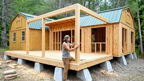 Man Builds Dream Off-Grid House | Start to Finish by @Paullivesdifferent