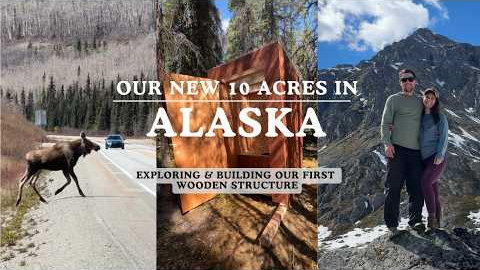 Building an Alaskan Log Cabin on 10 Acres: Our first Wooden Structure!