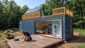 Building a Container House in 30 Days: From Empty Land to Dream Home by @Construyendo-Juntos‬