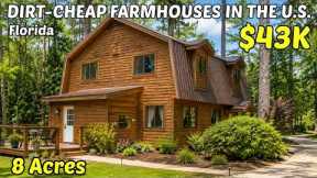 10 DIRT CHEAP FARMHOUSES WITH LAND IN FLORIDA 🏡 Real Estate Goldmines YOU can Actually Afford