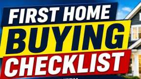 First Home Buying Checklist: Steps Every First-Time Buyer Should Know
