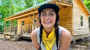 I Bought a Remote, Unfinished Cabin & Land for CHEAP (full tour)
