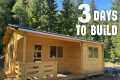 “Solo Cabin Build: From Floor to Roof 