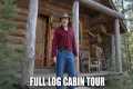 I Built This Off-Grid Log Cabin Alone 